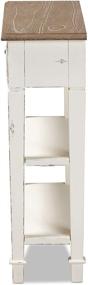 img 1 attached to White 1-Drawer French Accent Console Table by Baxton Studio Dauphine: Classic Traditional Design