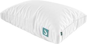 img 4 attached to 🛏️ Sleepgram Bed Pillow - Premium Adjustable Loft - Soft Microfiber Pillow - Washable Removable Cover - 18 x 26, Standard/Queen Size, White