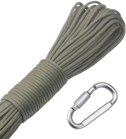 img 4 attached to 🎒 GeGeDa Paracord 550: Premium Parachute Cord with Carabiner for All Outdoor Activities