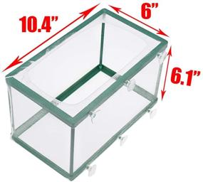 img 3 attached to Xiaoyztan Mesh Hatchery Breeder Plastic Frame Fish Tank: Separator for Efficient Separation and Breeding Net in an Aquarium