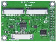 📷 arducam multi camera adapter module v2.2: utilize multiple 5mp or 8mp cameras on raspberry pi 4 b, 3b+, pi 3, pi 2, model a/b/b+ logo