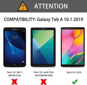 img 3 attached to OMOTON [3 шт.] закаленное стекло защитного экрана для Samsung Galaxy Tab A 10.1 2019 SM-T510 – устойчивое к царапинам и без пузырей