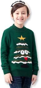 img 4 attached to 🎄 BYCR Smile Christmas Pullover Sweater: Boys' Clothing that Adds Festive Charm