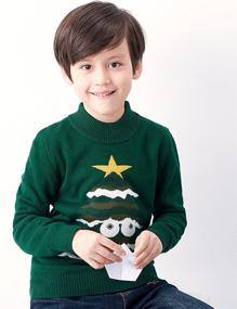 img 1 attached to 🎄 BYCR Smile Christmas Pullover Sweater: Boys' Clothing that Adds Festive Charm