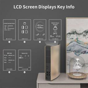 img 2 attached to 📶 WAVLINK WiFi Router -AC3200 Smart Dual Band Gigabit Router Extender Repeater Wireless Internet with USB 3.0 Port, LCD Screen - Review & Comparison