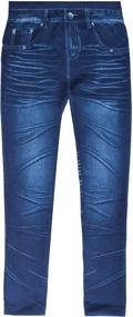 img 2 attached to Just Love Denim Leggings for Girls, Size 10-12 - Girls' Clothing and Leggings