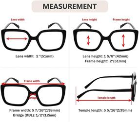 img 2 attached to Eyekepper Large Frame Reading Glasses for Women - 4-Pack Oversize Eyeglasses Readers