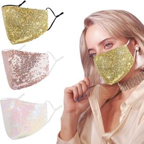 img 4 attached to Woplagyreat 3 Pack Fashion Designer Cotton Mask: Breathable, Reusable & Adjustable for Outdoor Adults