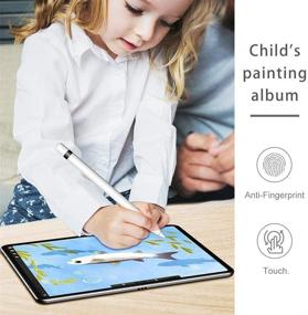 img 3 attached to [2 упаковки] Бумажный защитный экран для iPad 9.7 для iPad 9.7 6-го / 5-го поколения, ZOEGAA iPad 9.7 (2018 и 2017), 📝 iPad Pro 9.7 - Бумажный защитный экран для письма, рисования и штриховки - совместим с Apple Pencil - Без отпечатков пальцев
