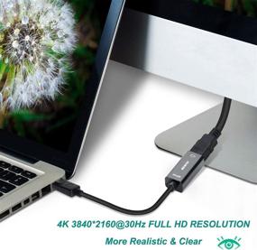 img 1 attached to 🔌 Адаптер Benfei DisplayPort в HDMI с позолоченным разъемом: мужской на женский | Совместим с Lenovo, Dell, HP и другими брендами