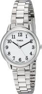 ⌚ stainless steel bracelet watch for women - timex easy reader logo
