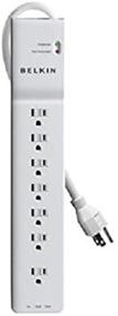 img 3 attached to Enhanced Belkin 7-Outlet Surge Protector with 4-Foot Cable (Model BE107201-04)