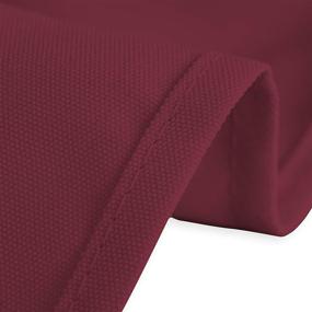 img 3 attached to LinenTablecloth- 126" Rectangular Polyester Tablecloth- Foodservice Equipment & Supplies with Enhanced SEO