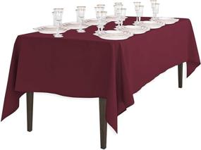 img 2 attached to LinenTablecloth- 126" Rectangular Polyester Tablecloth- Foodservice Equipment & Supplies with Enhanced SEO