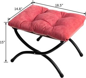 img 2 attached to AbocoFur Footrest Comfortable Anti Slip Footstool