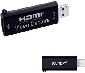 img 1 attached to 🎥SOUTHSKY 4K HDMI Видеозахват USB 2.0: Высококачественный вывод, компактный размер, совместимость с ПК/ноутбуком, идеально подходит для веб-камеры, прямой трансляции и записи.