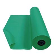 colorations dsbg dual surface paper roll classroom supplies for arts and crafts bright green (36&#34 logo