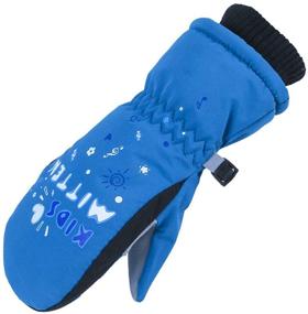 img 4 attached to 🧤 Premium XTACER Snowboard Weather Children Mittens: Must-Have Boys' Accessories