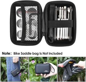 img 3 attached to 🚲 WOTOW Bike Repair Kit Set, 16-in-1 Bicycle Multitool Hex Key Wrench & Tube Patch Kit & Tire Lever with Hard Carrying Case - Portable Cycling Maintenance Fix Set for Road Mountain Bikes