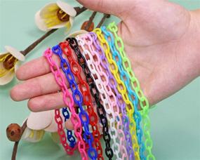 img 1 attached to 🐦 Bird Chain Toys by ONLYKXY: Durable Plastic Chains for Bird Cage Enjoyment