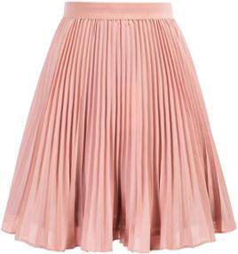 img 4 attached to 👗 GRACE KARIN Pleated Elastic Skirts & Skorts for Girls - Stylish Girls' Clothing