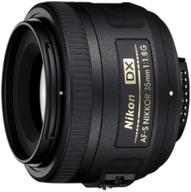 объектив nikon 35mm f/1.8g с автофокусом для камер nikon dslr - черный (модель 2183) логотип