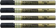 🖌️ sakura pen-touch metallic gold paint marker - 1.0mm fine tip, pack of 4 logo