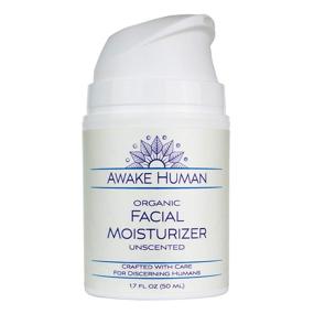 img 4 attached to 🌿 Ultimate Organic Face Moisturizer: Unscented Natural Cream with Aloe, Jojoba, Green Tea, Shea Butter, Sweet Almond - Perfect for All Skin Types, 1.7 Ounces