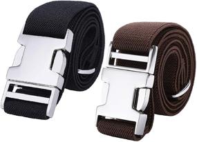 img 4 attached to 🔄 Adjustable Stretch Belt for Boys - Essential Boys' Accessories for Kids