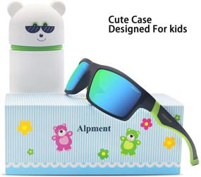 img 2 attached to 🕶️ ALPMENT Kids Polarized Sunglasses - Flexible TPEE Frame with Adjustable Strap for Boys and Girls, Ages 6-12