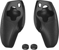 🎮 easegmer ps5 controller grip cover - anti-slip silicone skins with pro thumb grips for ps5 dualsense controller (black) логотип