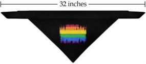 img 3 attached to Rainbow Pride Lesbian Contemporary Bandana