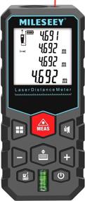 img 4 attached to 📏 Mileseey 40M/131Ft Laser Distance Meter - Accurate Laser Measure Device with Pythagorean Mode, Distance, Area, Volume Measurement - Mute Function, LCD Backlit - ±2mm Accuracy