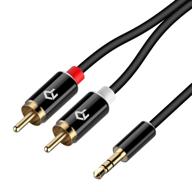 🎧 rankie 3.5mm to dual male rca adapter audio cable for stereo, 6 feet logo