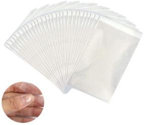 img 2 attached to 🛍️ Pack of 100 Self-Sealing Cellophane Bags - Crystal Clear OPP Plastic, 10x13 Inches - for Secure Seal & Enhanced Visibility