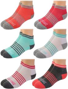 img 4 attached to 🧦 Spalding Girls 6-pack No Show Athletic Socks with Enhanced Arch Support