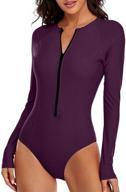 👙 stylish lvzijun 2-piece sleeve surfing swimsuit: perfect women's clothing for swimsuits & cover ups logo