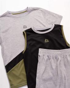 img 3 attached to RBX Boys Active 3 Piece Short Boys' Clothing for Clothing Sets