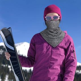 img 3 attached to ❄️ Winter Scarf Gaiter - Cozy and Warm Neck Cover