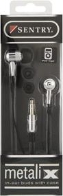 img 1 attached to Sentry HO489 Metalix In-Earbuds with Case - Silver (No Longer Manufactured)