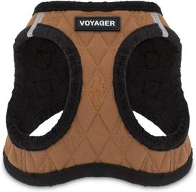 img 4 attached to 🐾 Лучшее оборудование для домашних животных Voyager Step-In Plush Dog Harness - Мягкий плюшевый жилет для маленьких и средних собак - Окончательный комфорт и удобство