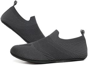 img 1 attached to CanLeg Comfortable Slippers Lightweight CL21036AllBlack47 Women's Shoes and Athletic
