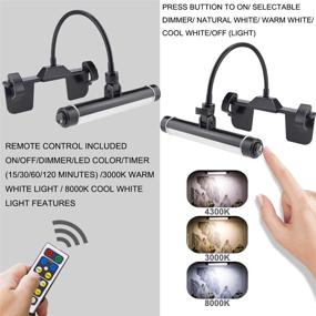 img 3 attached to HONWELL Rechargeable Picture Light: Cordless Art Light with Remote and 360° Flexible Neck - Ideal for Paintings, Dartboards, and Picture Frames