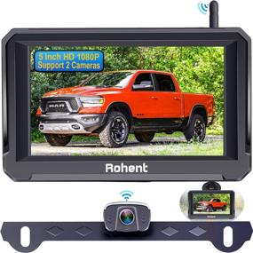 img 4 attached to 📷 Rohent R3 HD 1080P Bluetooth Wireless Backup Camera with 5 Inch Monitor: Stable Digital Signal for Trucks, Cars, Campers, and More!