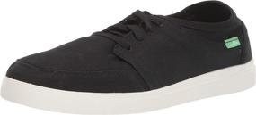 img 1 attached to Black Sanuk Vagabond Canvas Men's 👟 Fashion Sneakers - Stylish Shoes for Men