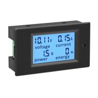 🔌 drok ac voltage current monitor: 80-260v 100a lcd display for power, energy, and more! logo