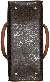 img 2 attached to Calvin Klein Textured Caramel Embossed Women's Handbags & Wallets in Totes