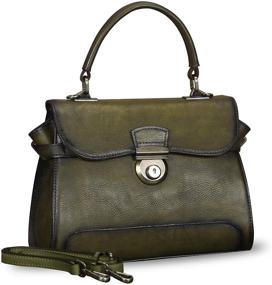 img 4 attached to Genuine Crossbody Handmade Handbags Darkgrey Women's Handbags & Wallets