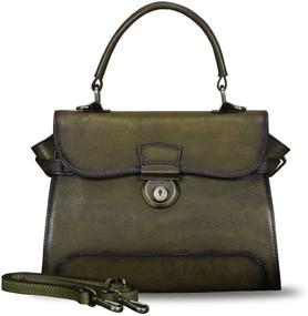img 3 attached to Genuine Crossbody Handmade Handbags Darkgrey Women's Handbags & Wallets