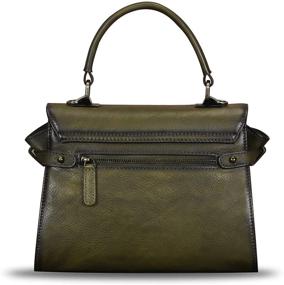 img 2 attached to Genuine Crossbody Handmade Handbags Darkgrey Women's Handbags & Wallets